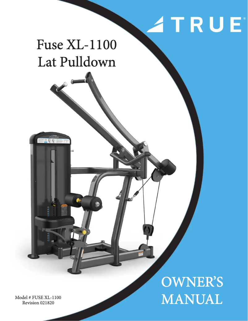 Page 1 of the manual User Manual True Fuse XL-1100