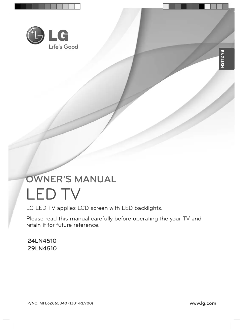 First page image of the manual for 28LN4510