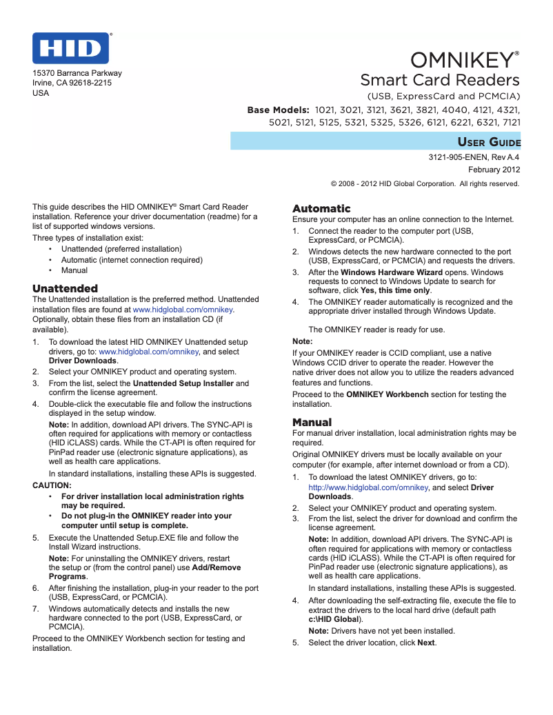 Image de la première page du manuel de l'appareil 5325 CL USB