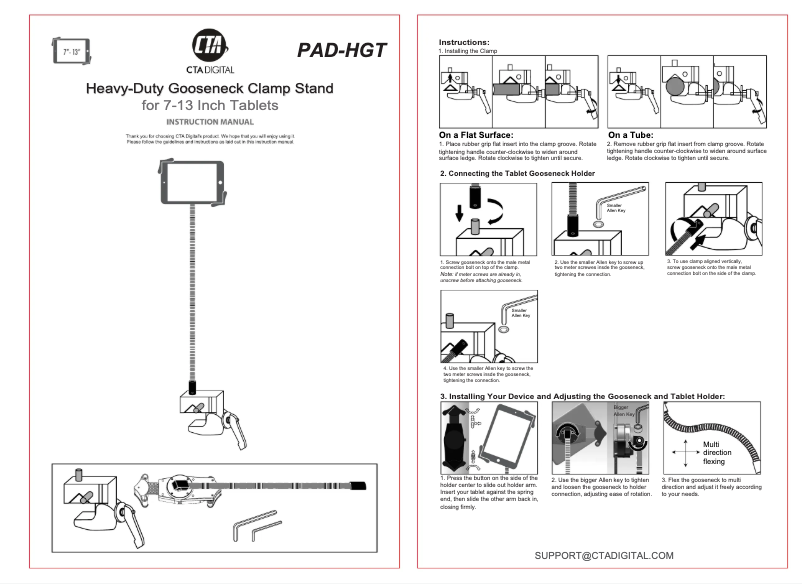 Page 1 of the manual User Manual CTA Digital PAD-HGT