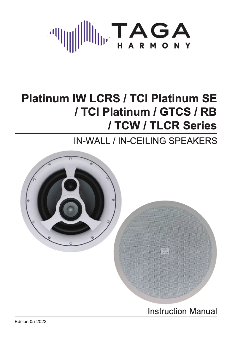 First page image of the manual for TCW-980R