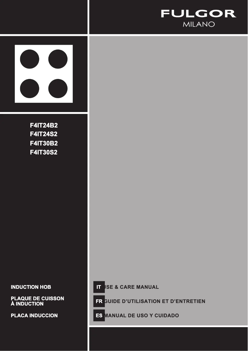 First page image of the manual for F4IT30B2