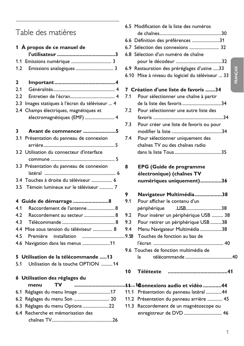 Page 1 of the manual User Manual Philips 32PFL7602D