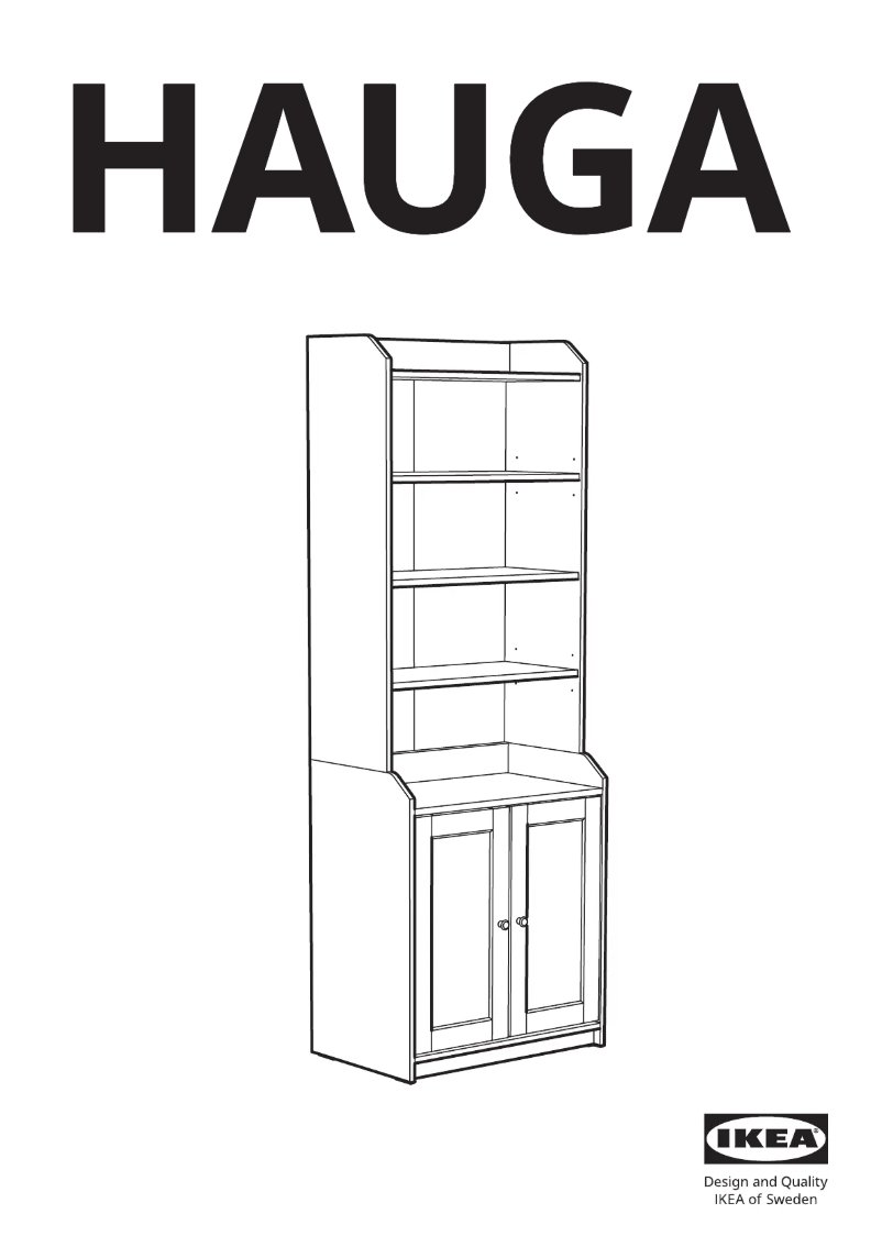 Page 1 of the manual User Manual Ikea HAUGA 604.150.54