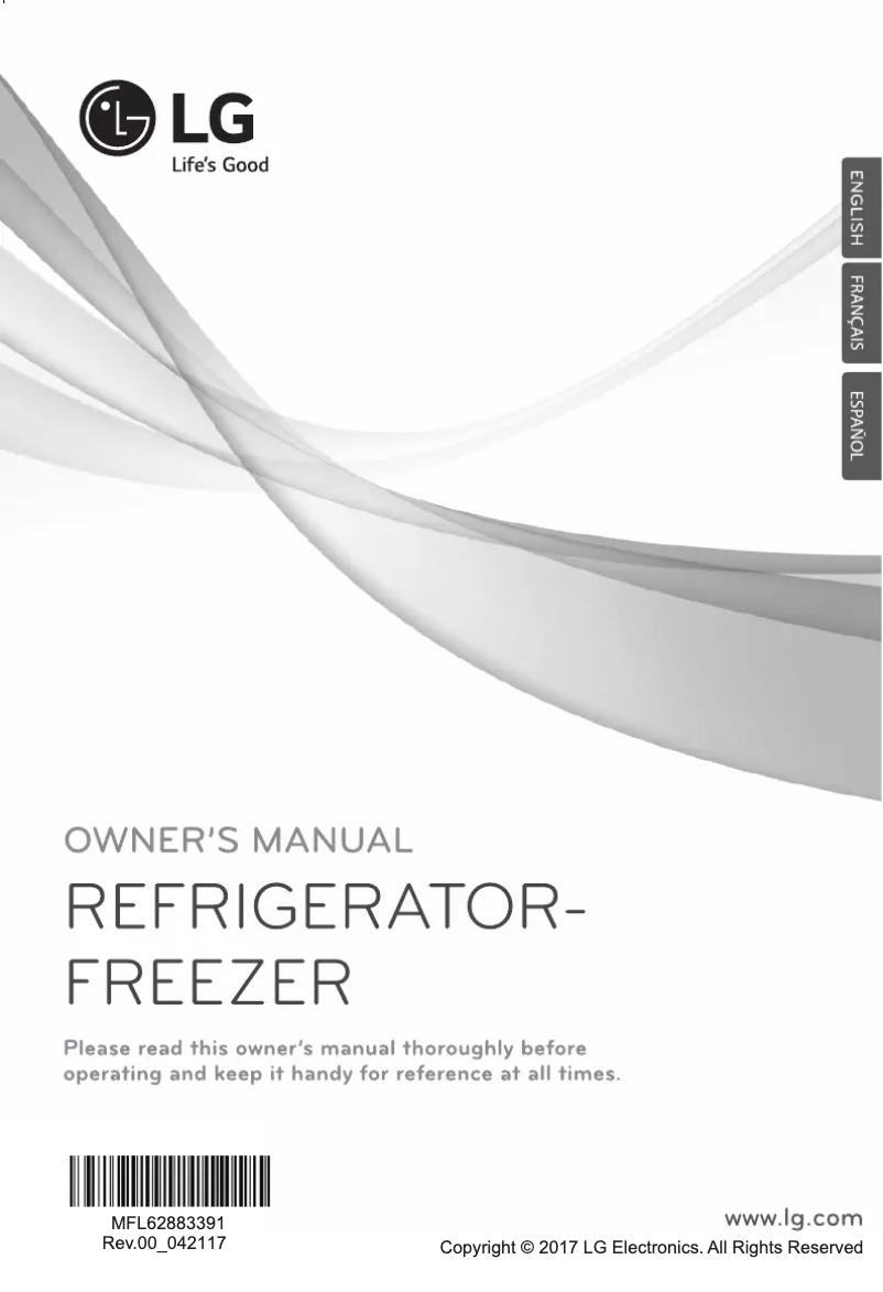 First page image of the manual for LB33SPP