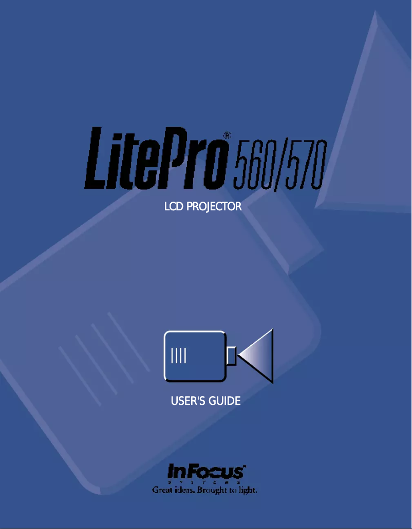 Page 1 of the manual User Manual InFocus LP570
