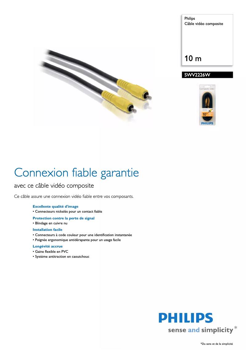 First page image of the manual for SWV2226W