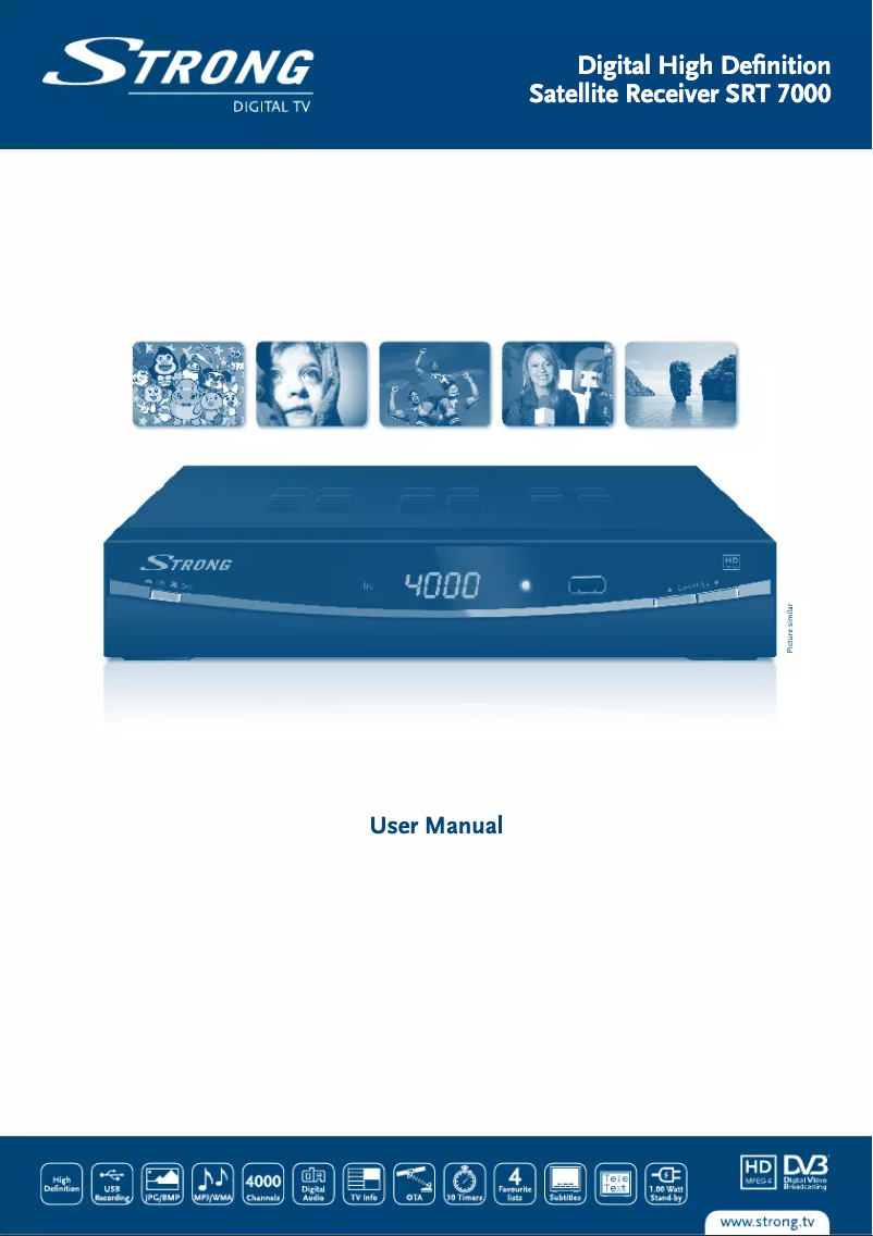 Page 1 of the manual User Manual Strong SRT 7000