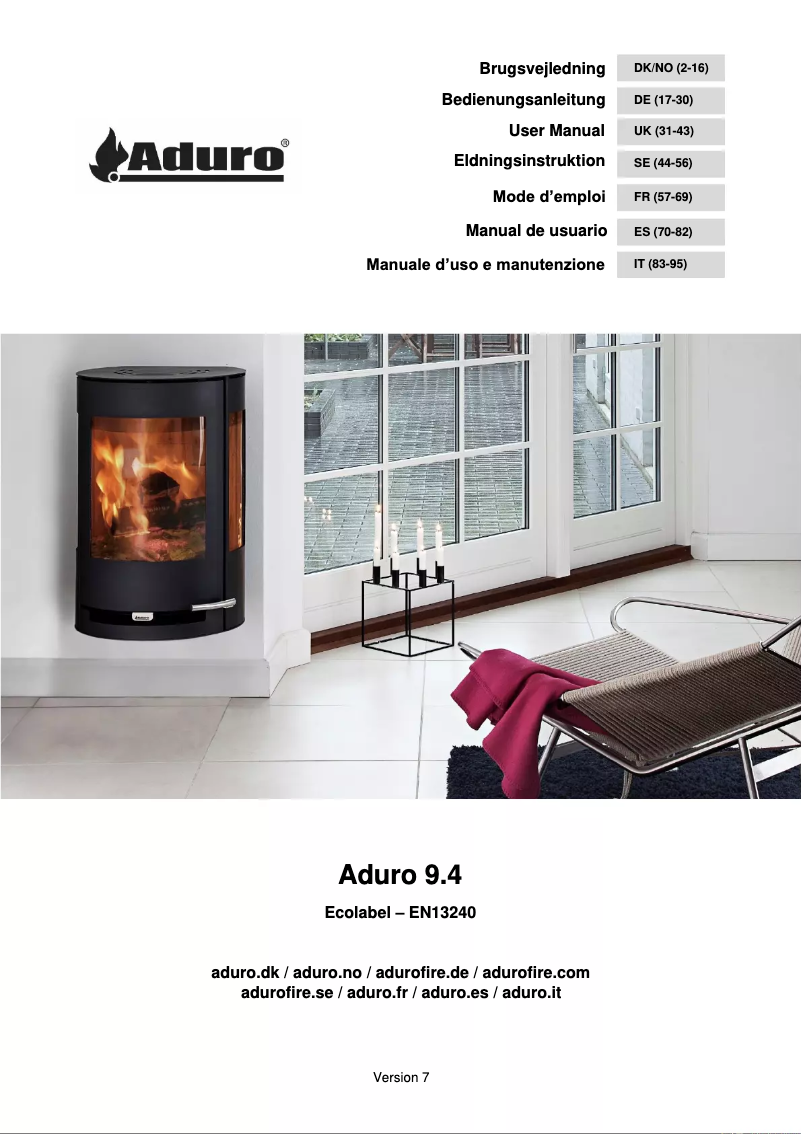 Page 1 of the manual User Manual Aduro 9.4