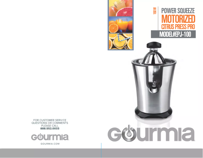 First page image of the manual for EPJ100