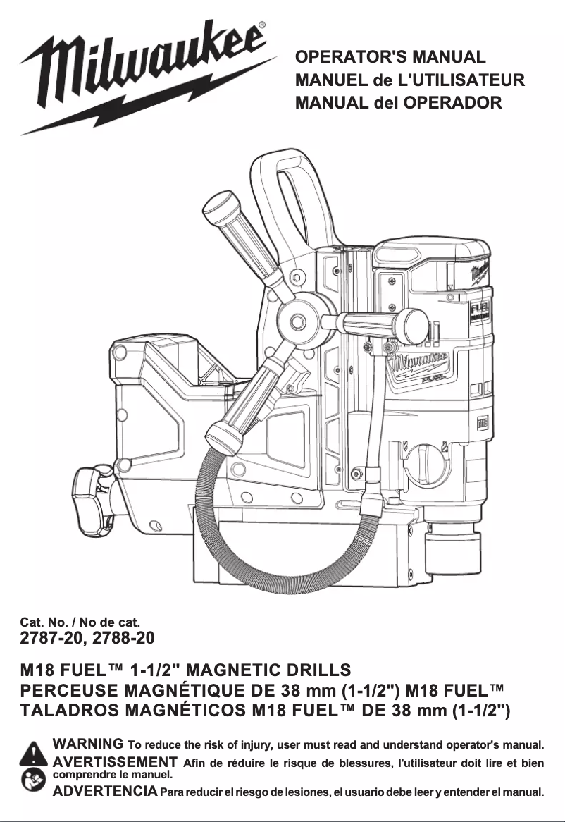 First page image of the manual for M18 Fuel 2788-22
