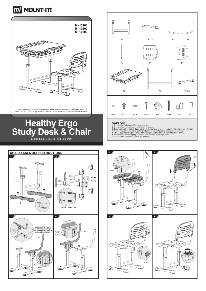 First page image of the manual for MI-10201