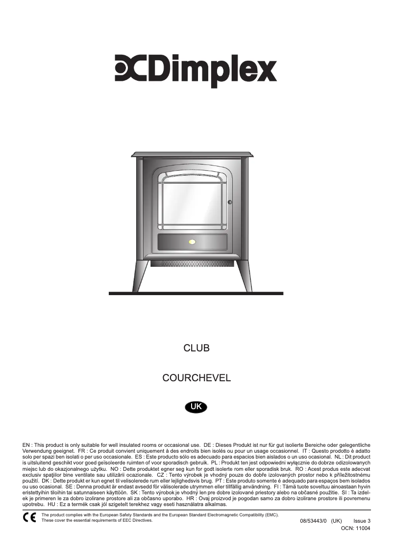 First page image of the manual for CLB20E