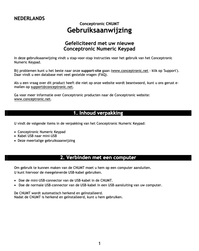 First page image of the manual for CNUMT