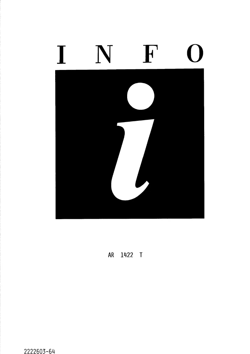 First page image of the manual for AR1422T