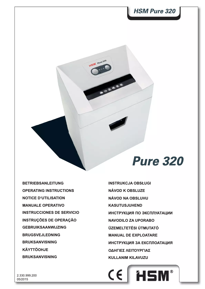 First page image of the manual for Pure 320