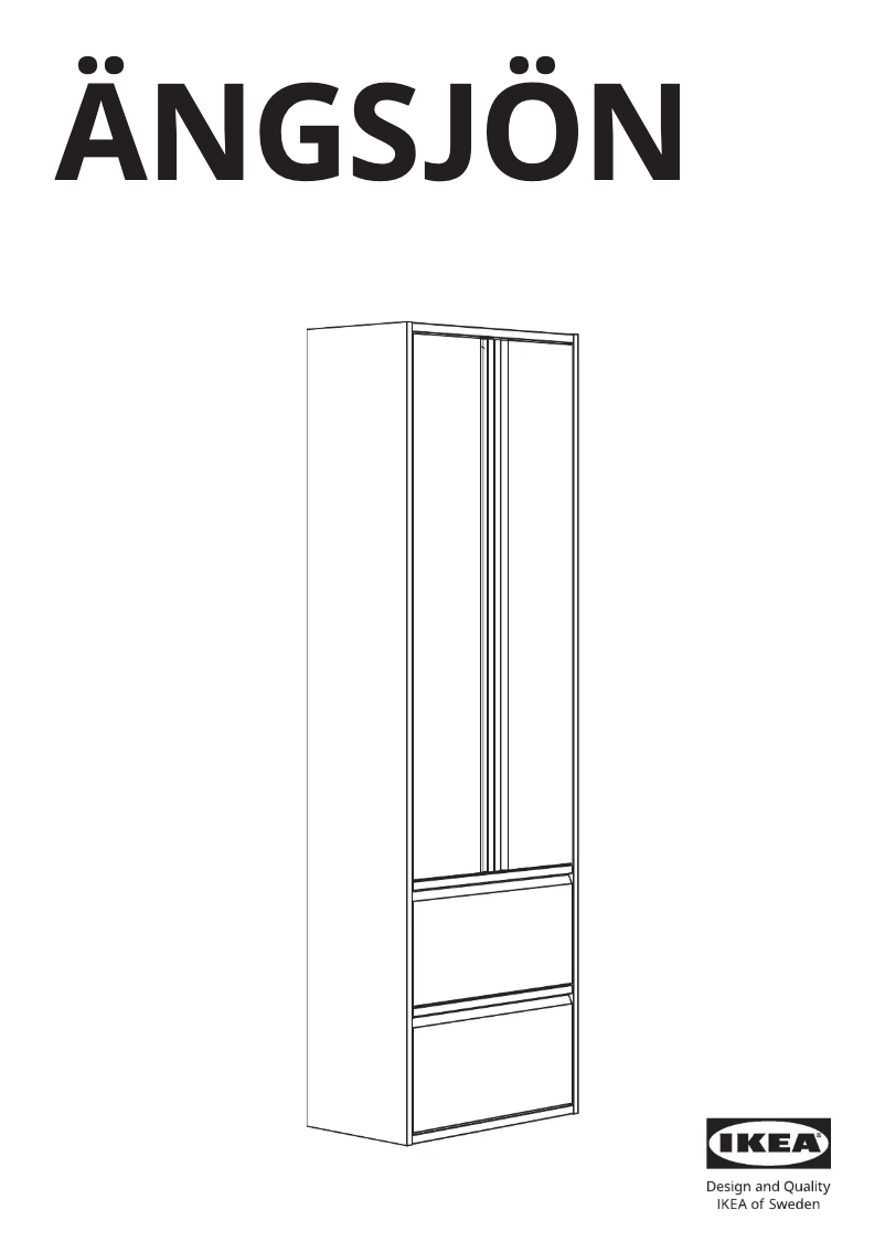 First page image of the manual for ÄNGSJÖN 405.531.69