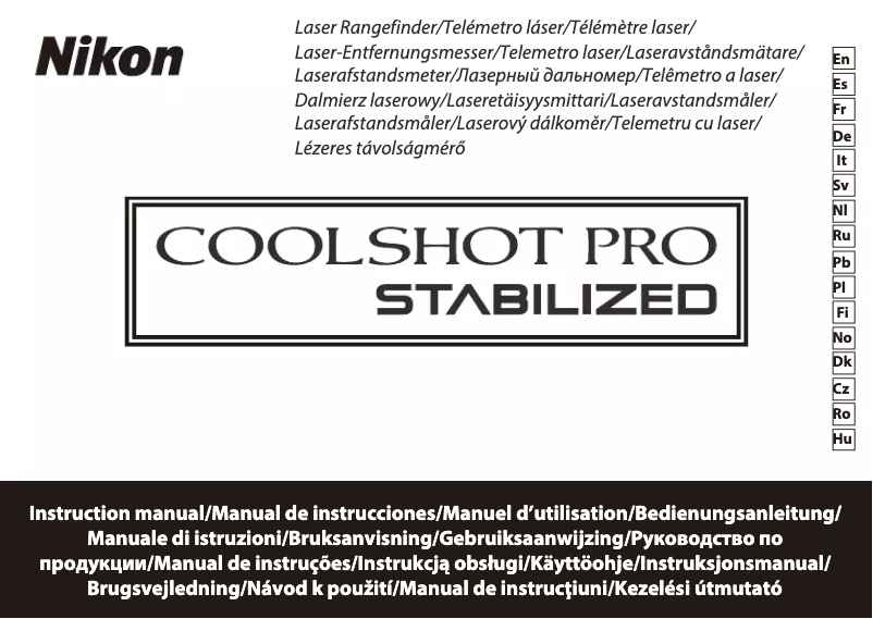 Page 1 of the manual User Manual Nikon CoolShot Pro Stabilized