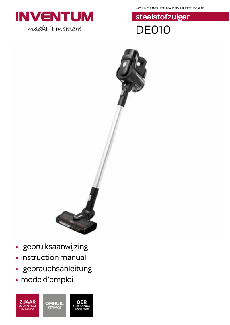 Page 1 of the manual User Manual Inventum DE010