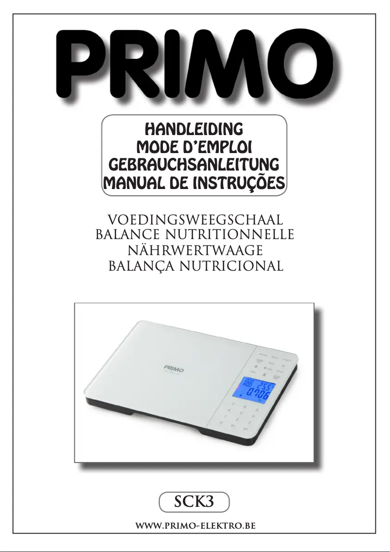 First page image of the manual for SCK3