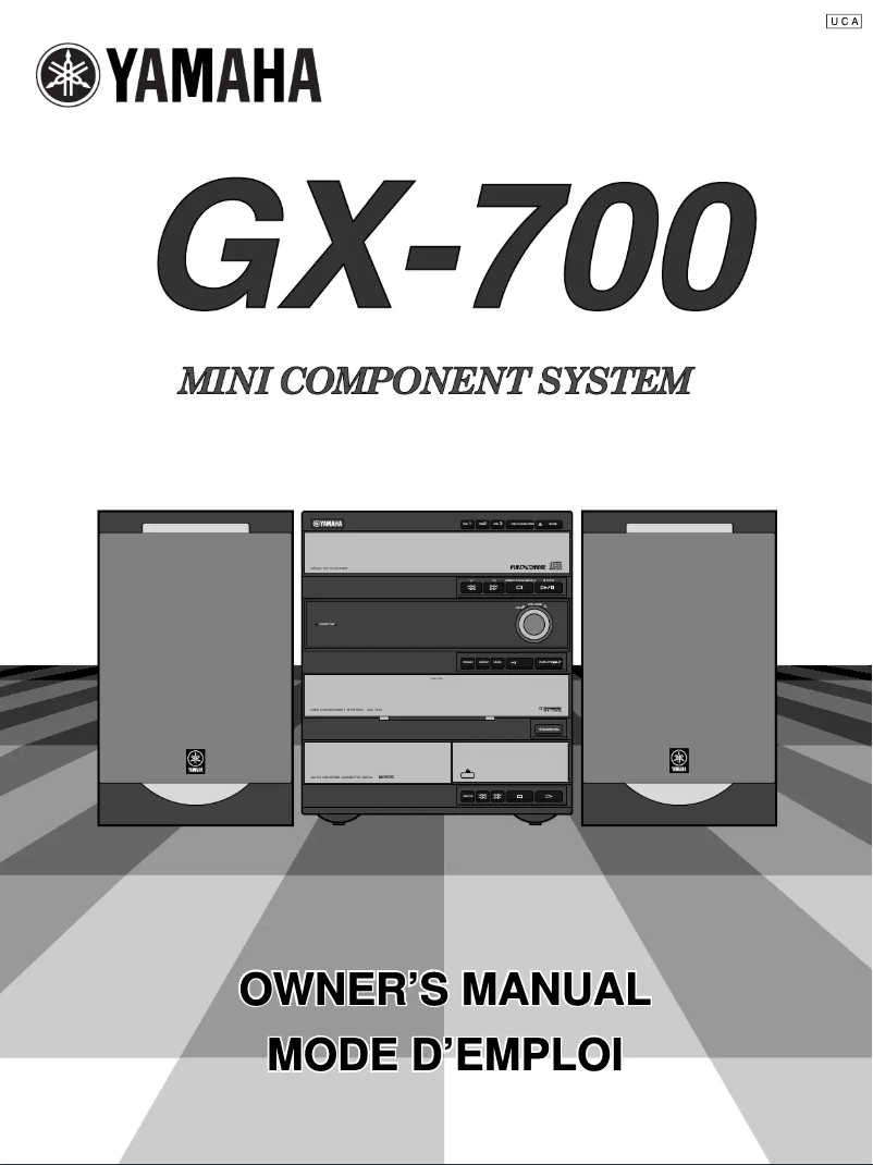 First page image of the manual for GX-700
