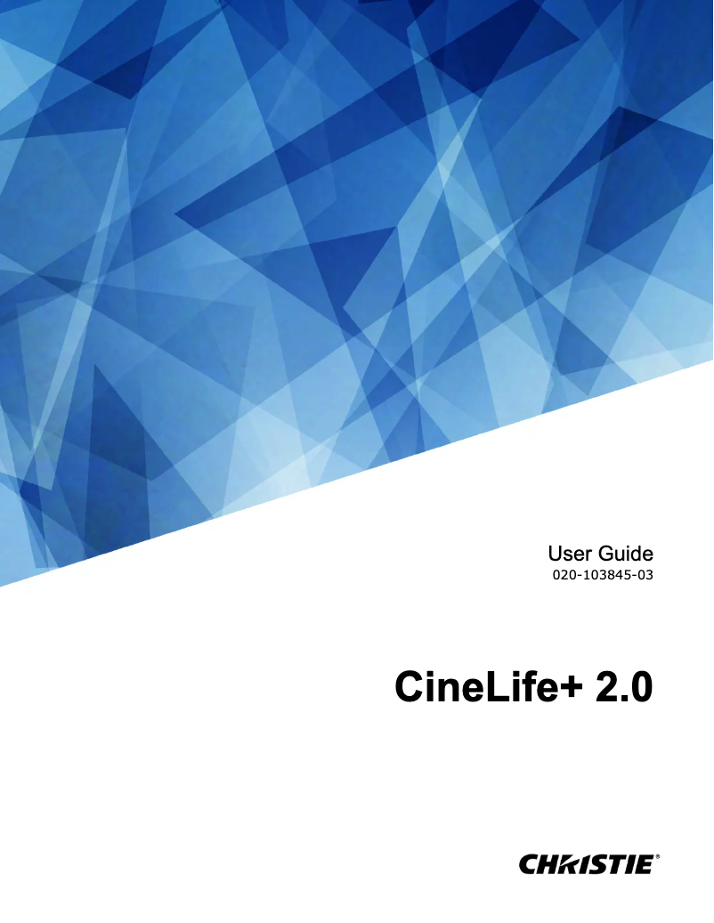 First page image of the manual for CineLife+ CP2415-RGB