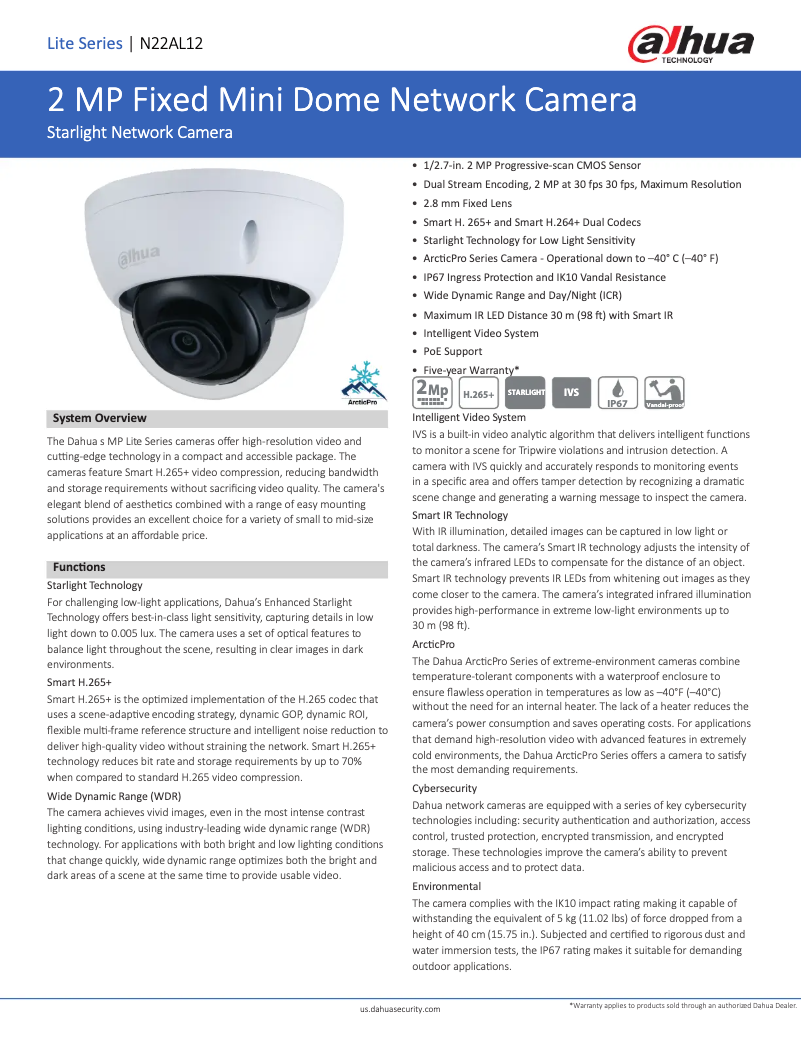 First page image of the manual for N22AL12