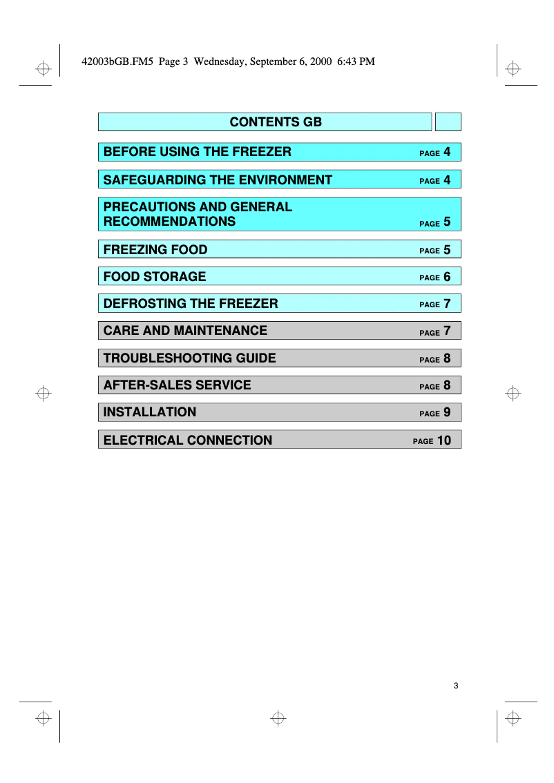 Image de la première page du manuel de l'appareil AFG 510/G