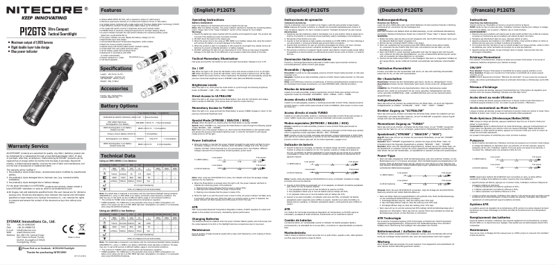 First page image of the manual for P12GTS