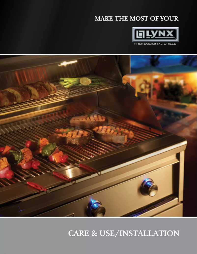 Page 1 of the manual Use and Maintenance Manual Lynx Professional L36TR