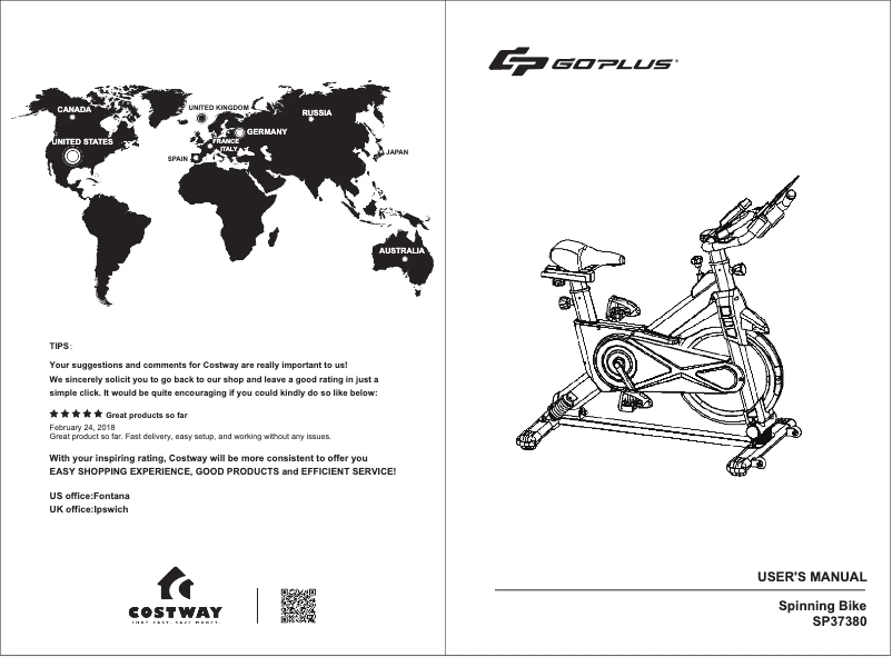 First page image of the manual for SP37380