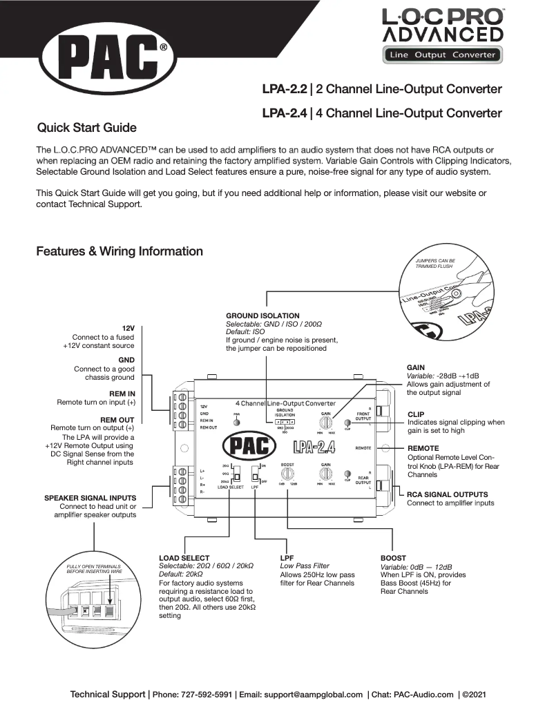 Page 1 of the manual Instruction Manual PAC LocPro Advanced LPA-2.4