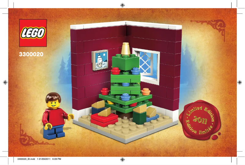 Page 1 of the manual User Manual Lego Christmas Tree Scene