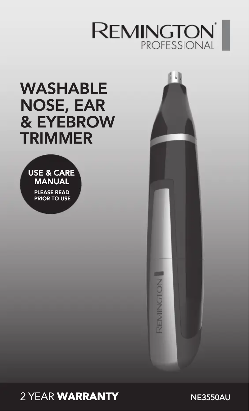 Image de la première page du manuel de l'appareil NE3550AU