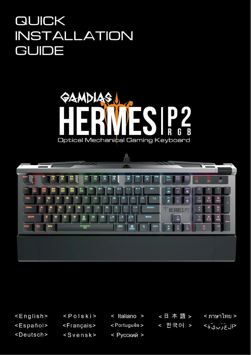 First page image of the manual for Hermes P2 RGB