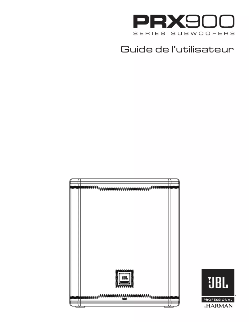 First page image of the manual for PRX918XLF