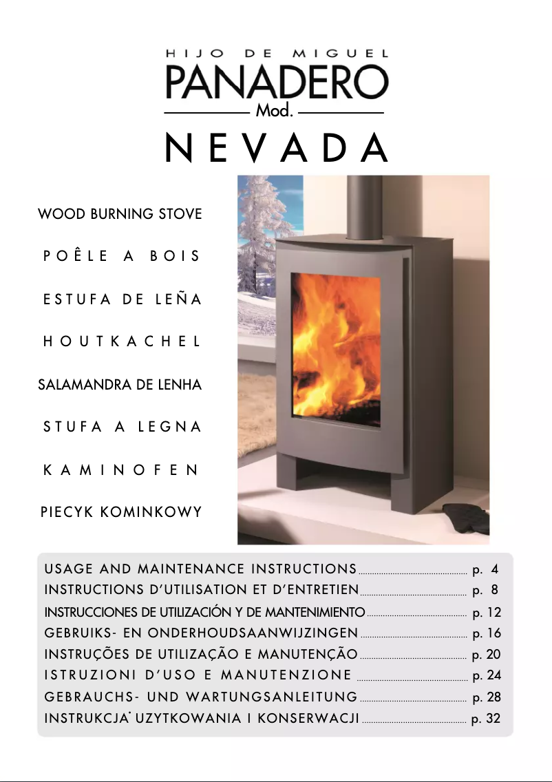 First page image of the manual for Nevada