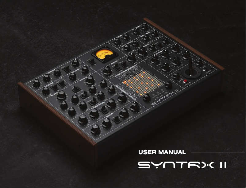 First page image of the manual for Syntrx II