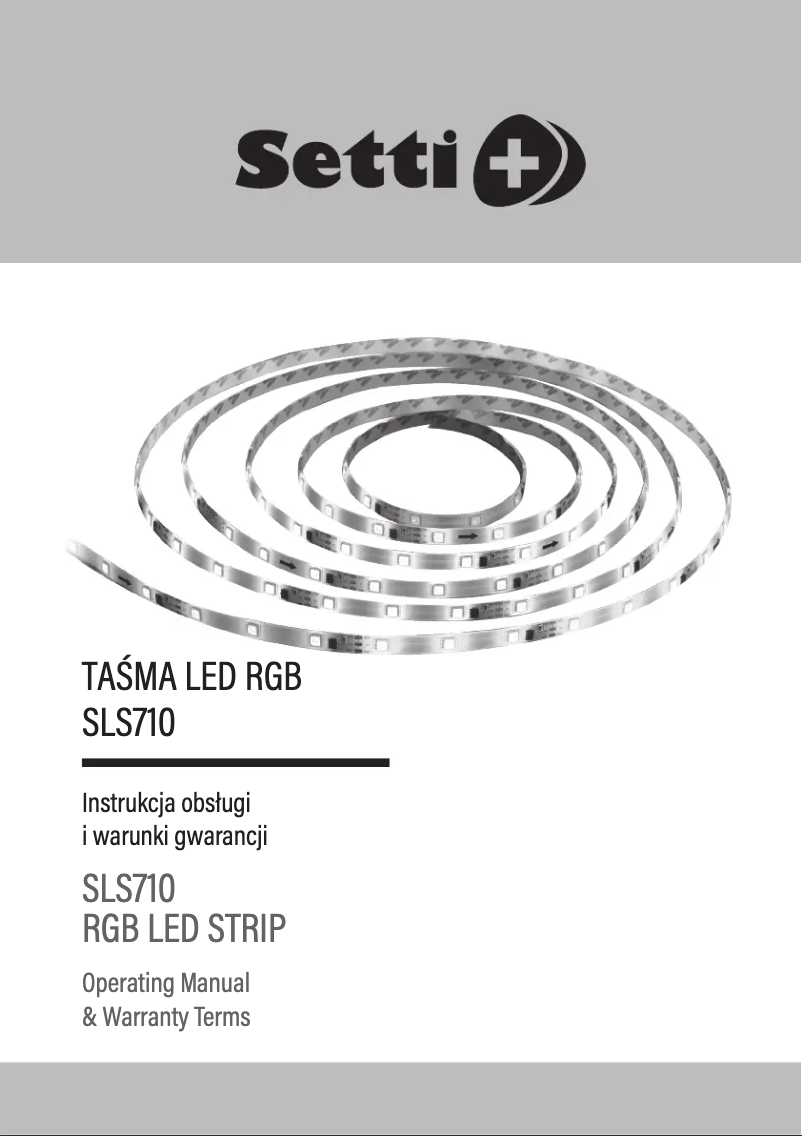 First page image of the manual for SLS710