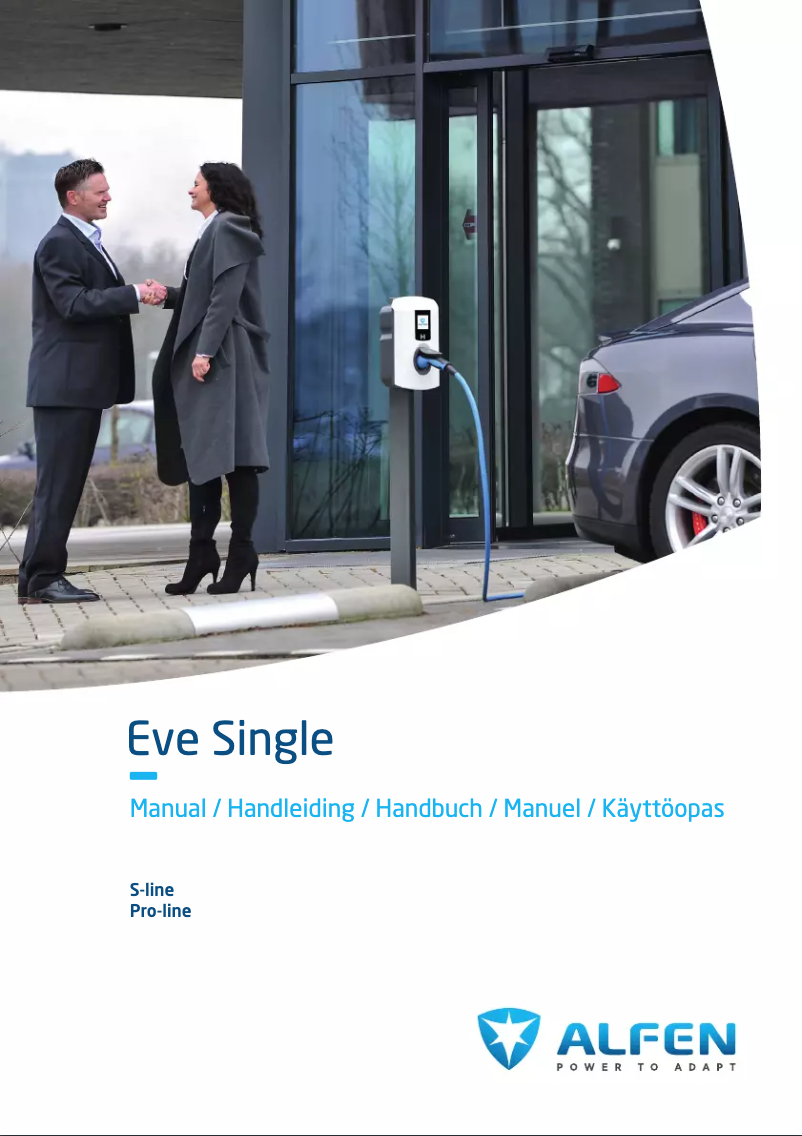 First page image of the manual for Eve Single S-line