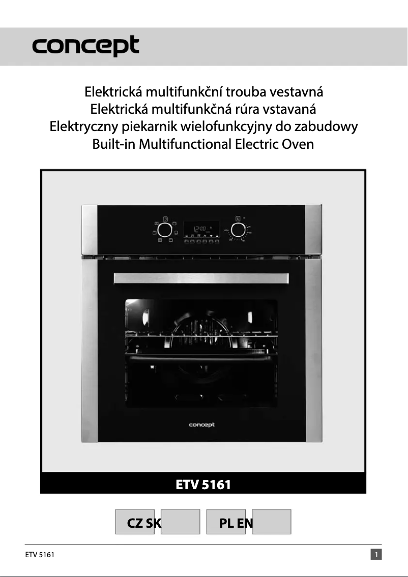 First page image of the manual for ETV5161