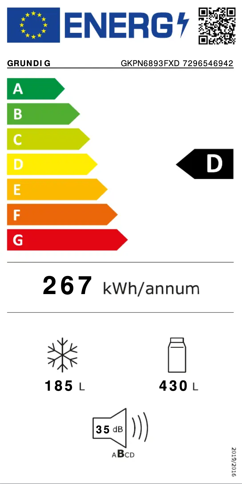 First page image of the manual for GKPN6893FXD