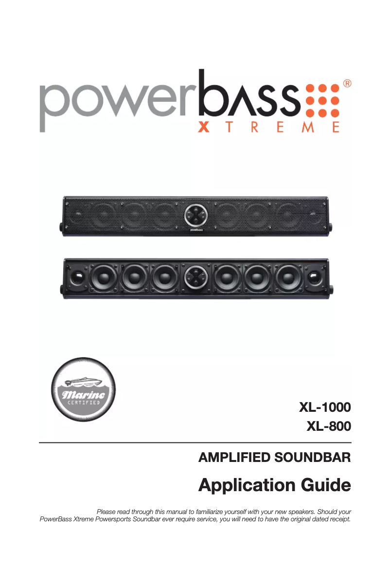 Page 1 of the manual User Manual PowerBass XL-1000