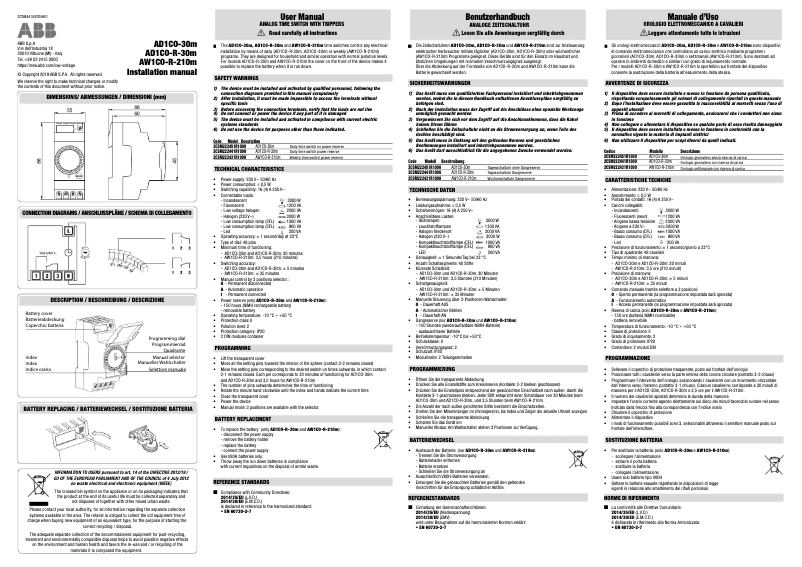 Image de la première page du manuel de l'appareil AD1CO-R-30m