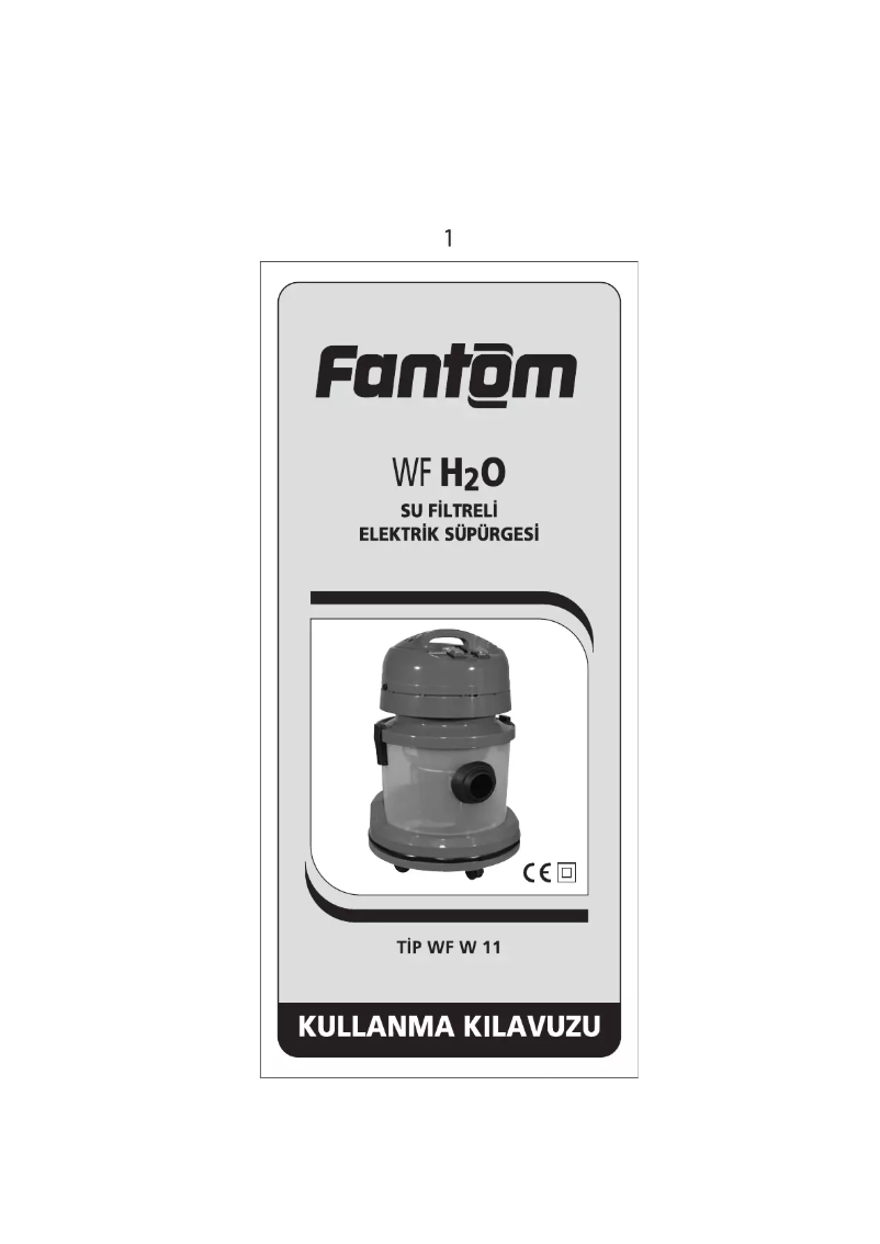 First page image of the manual for WF H2O