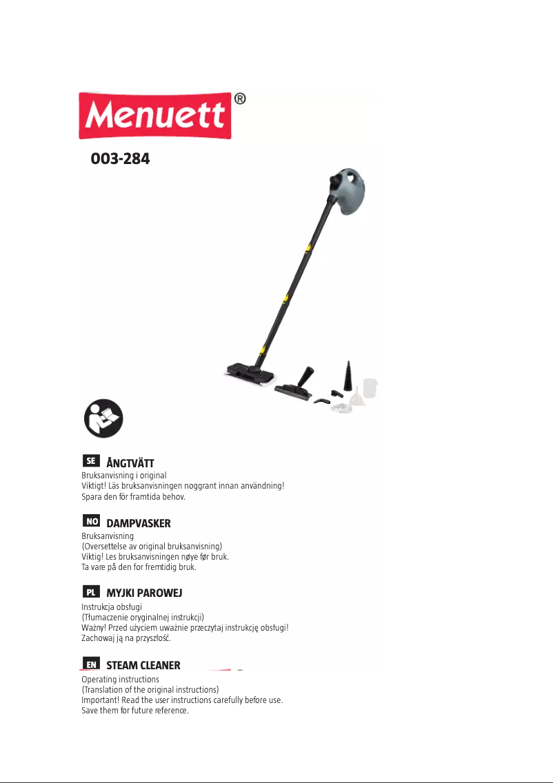 First page image of the manual for 003-284