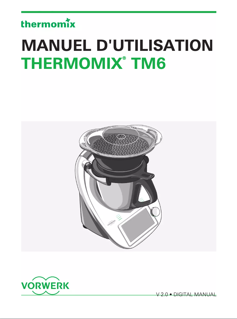 Page 1 of the manual User Manual Thermomix TM6