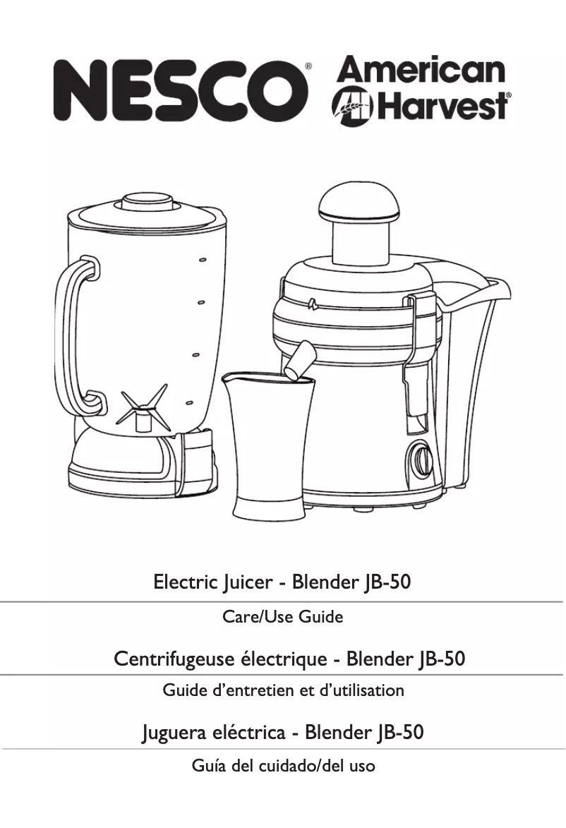 Page 1 of the manual User Manual Nesco JB-50P