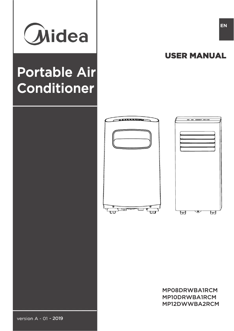 Page 1 of the manual User Manual Midea MP12DWWBA2RCM