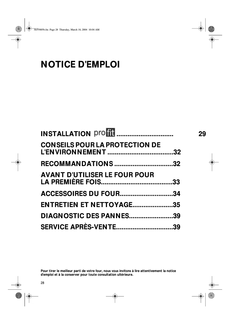 Page 1 de la notice Manuel utilisateur Whirlpool AKZ 644 IX